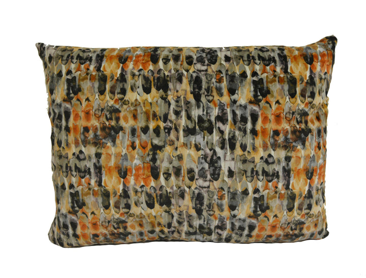 Harlequin - Kelambu - Amber / Slate - Stunning Watercolour-Effect Velvet Cushion Cover Throw Pillow Designer Home Decor.