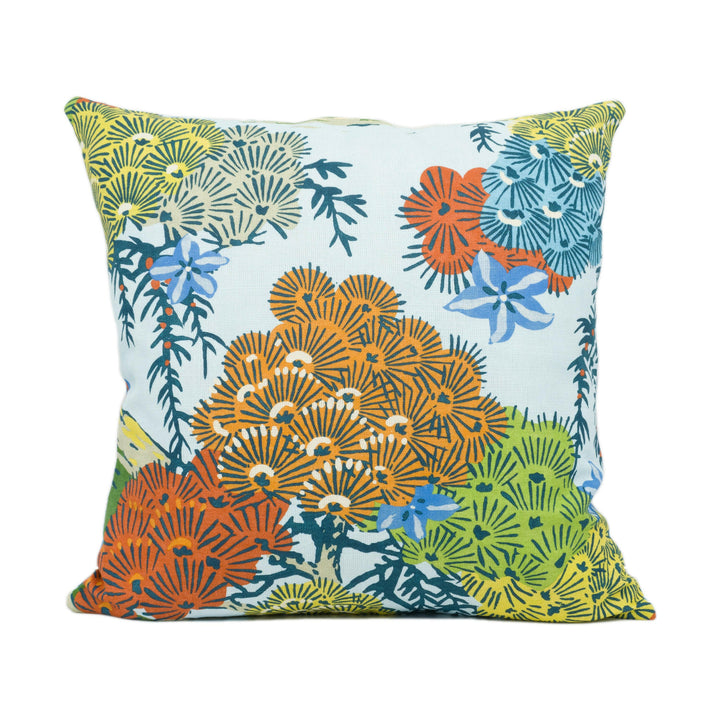 Scalamandre - Sea of Trees - Kaleidescope - Bright Colourful Scenic Pattern Cushion Cover - Handmade Throw Pillow - Designer Home Décor.