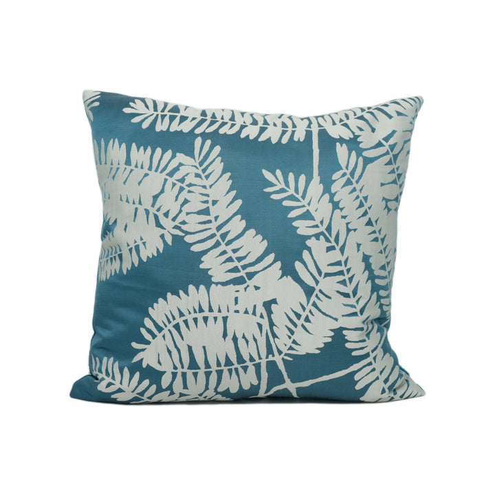 Harlequin - Extravagance - Sapphire - Chic Silky Fern Motif Cushion Cover - Handmade Throw Pillow - Designer Home Décor.