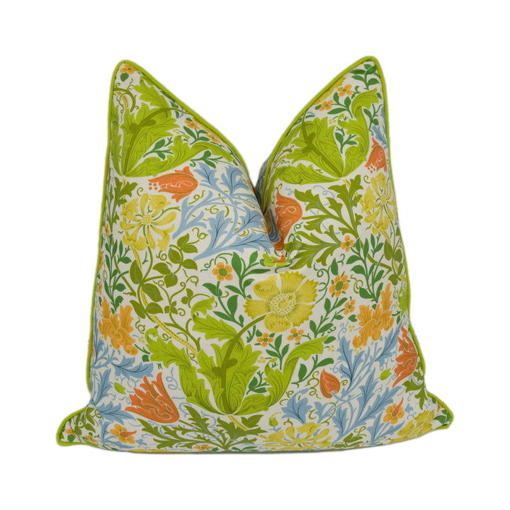 William Morris & Ben Pentreath - Compton - Spring - Bright Colourful Floral Cushion Cover - Handmade Throw Pillow - Designer Home Décor.