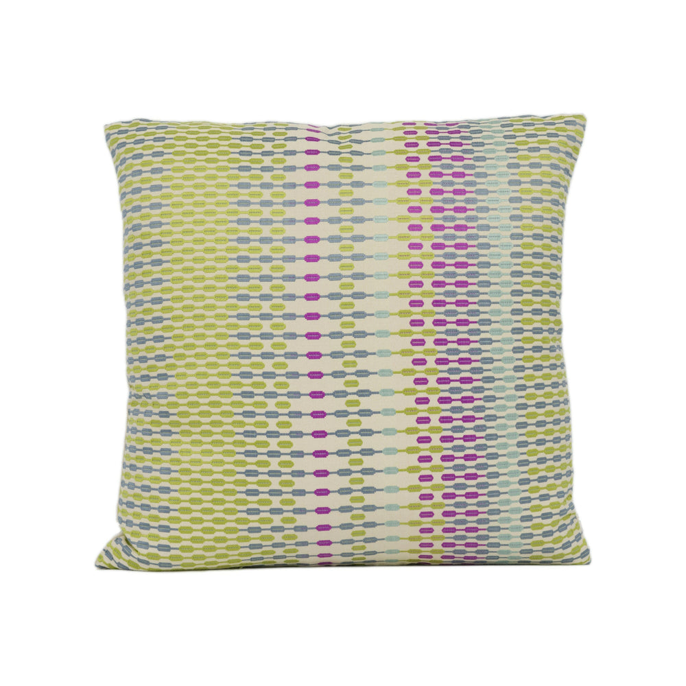 Harlequin - Array - Lime / Magenta / Slate - Unique Woven Effect Cushion Cover Throw Pillow Designer Home Decor.