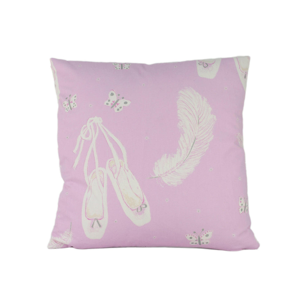 Sanderson - Ballet Shoes - Pink - Lovely Designer Ballerina Cushion Cover Kids Gift Home Decor Throw Pillow.