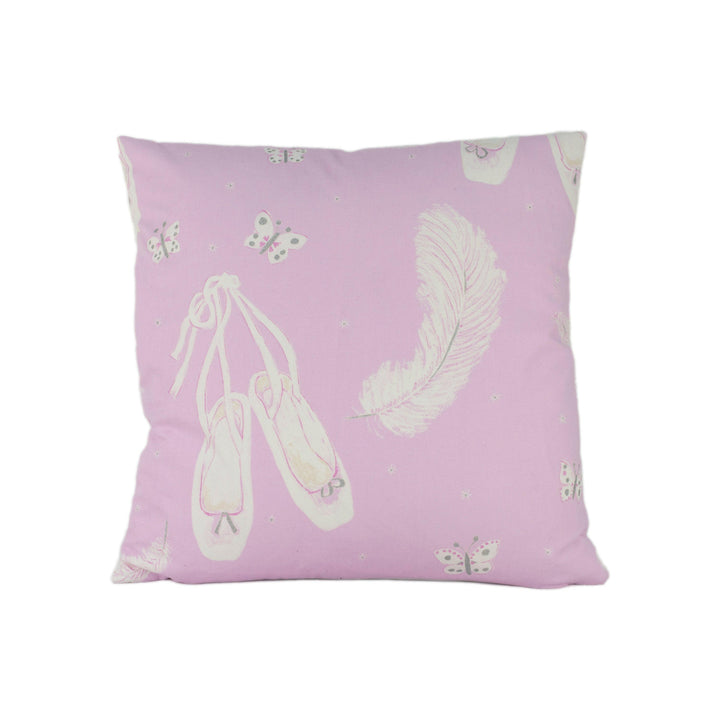 Sanderson - Ballet Shoes - Pink - Lovely Designer Ballerina Cushion Cover Kids Gift Home Decor Throw Pillow.