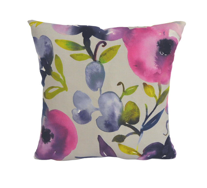 Voyage - Burilda - Lotus - Stunning Floral Cushion Cover Throw Pillow Designer Home Décor.