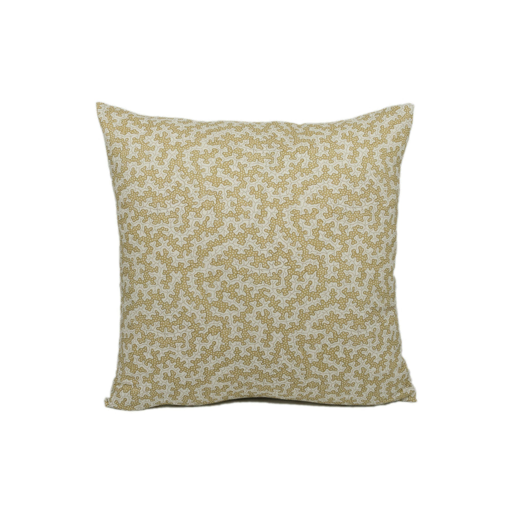 Sanderson - Truffle - Wheat - Interesting Small Scale Dotted Mushroom Designer Cushion Cover - Handmade Throw Pillow - Luxury Home Decor.