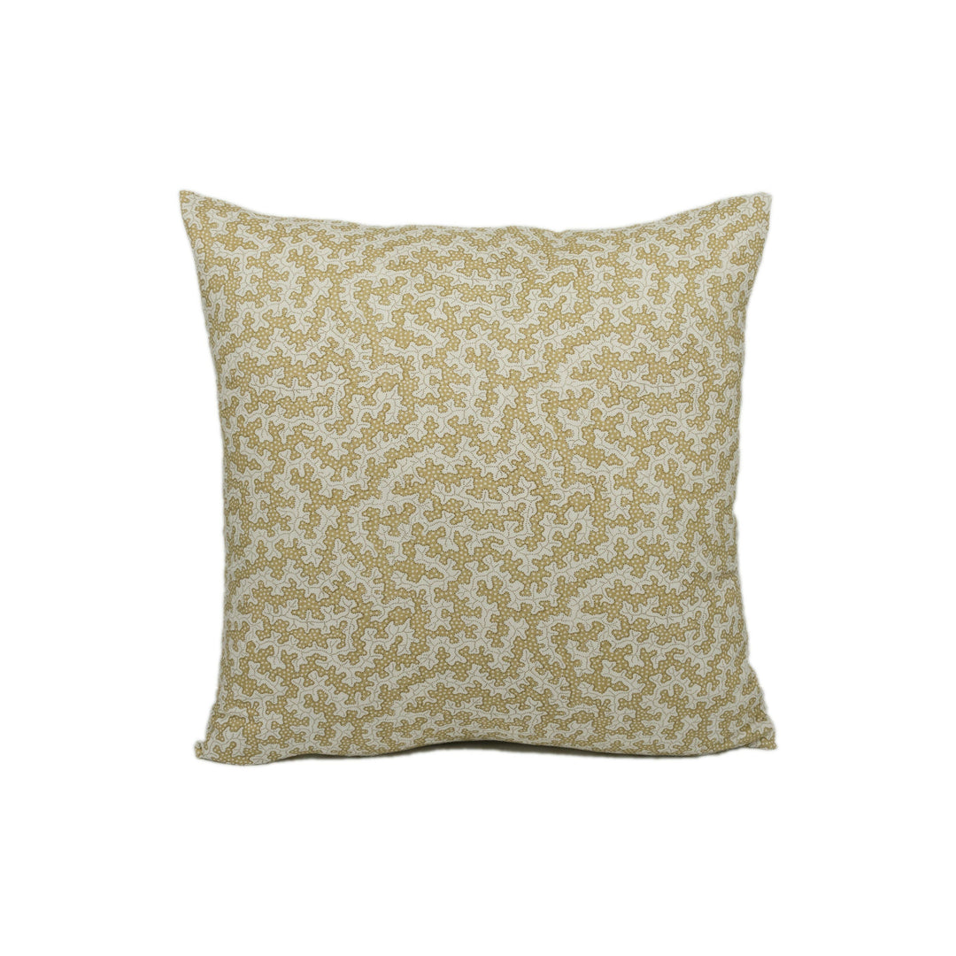 Sanderson - Truffle - Wheat - Interesting Small Scale Dotted Mushroom Designer Cushion Cover - Handmade Throw Pillow - Luxury Home Decor.
