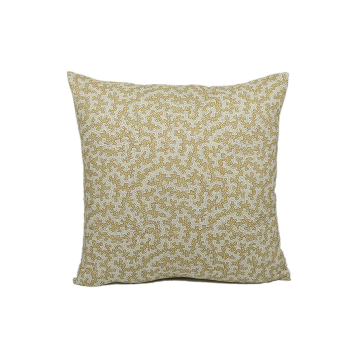 Sanderson - Truffle - Wheat - Interesting Small Scale Dotted Mushroom Designer Cushion Cover - Handmade Throw Pillow - Luxury Home Decor.