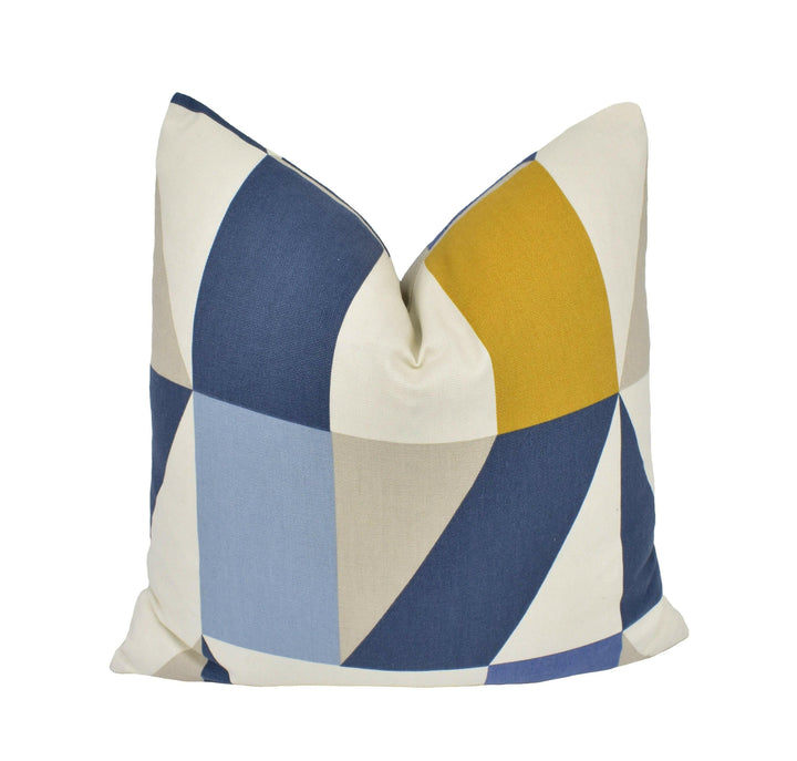 Scion - Nuevo - 4 Colourways Available - Funky Modern Patchwork Geometric Designer Cushion Cover - Luxury Throw Pillow - Handmade Home Decor.