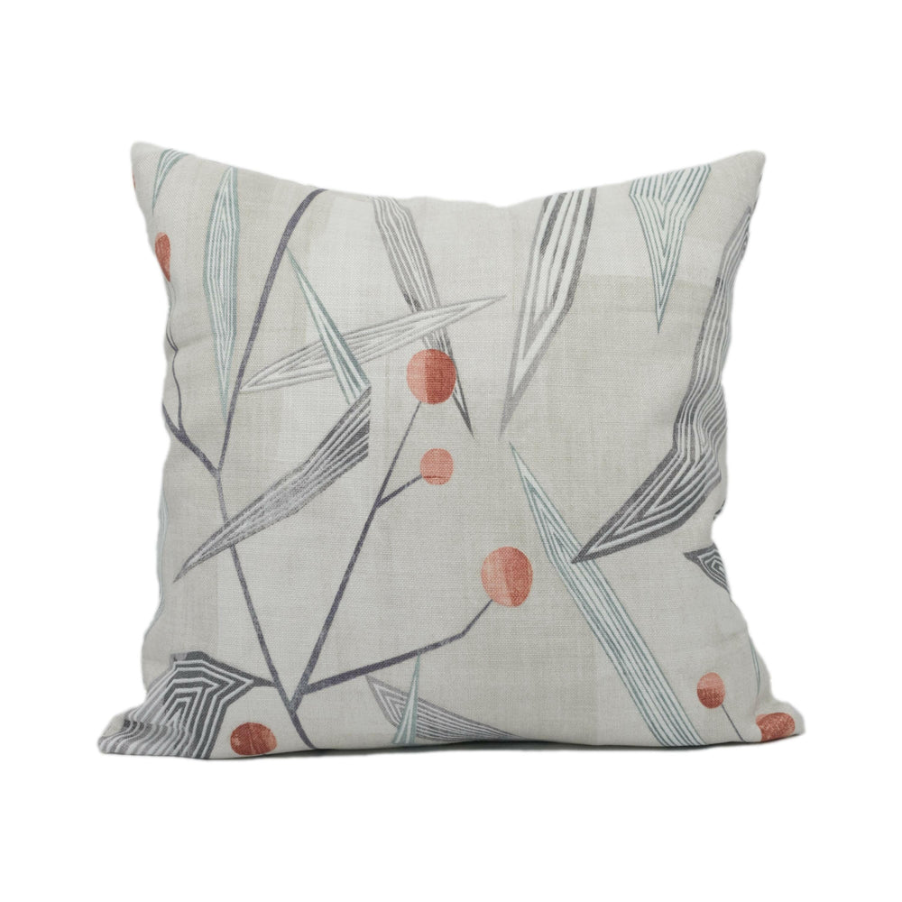 Harlequin - Entity - Seaglass / Taupe - Stunning Geometric Angular Floral Cushion Cover Throw Pillow Designer Home Décor.