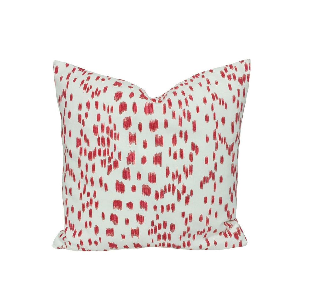 Brunschwig & Fils - Les Touches - Pink Luxurious Modern Animal Print Designer Cushion Cover - Luxury Throw Pillow - Handmade Home Decor.