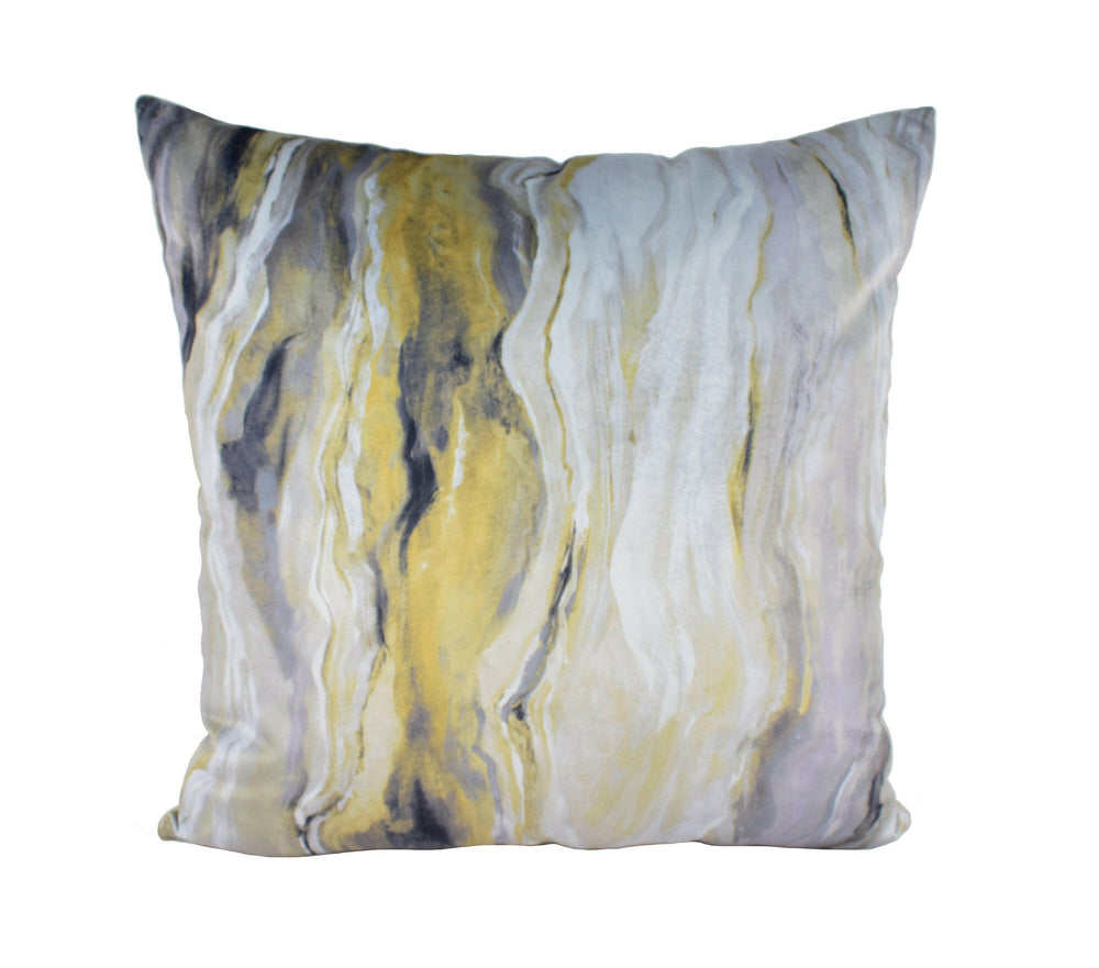 Prestigious - Lava - Gilt - Marbled & Metallic Luxurious Velvet Cushion Cover - Handmade Throw Pillow Designer Home Decor.
