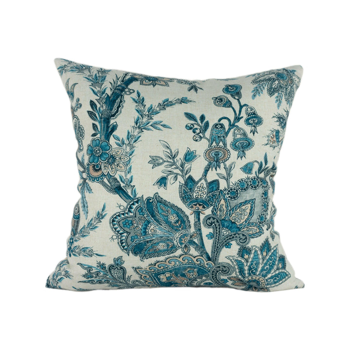 GP & J Baker - Jewel Indienne - Blue / Sand - Stunning Cushion Cover Home Decor Throw Pillow.