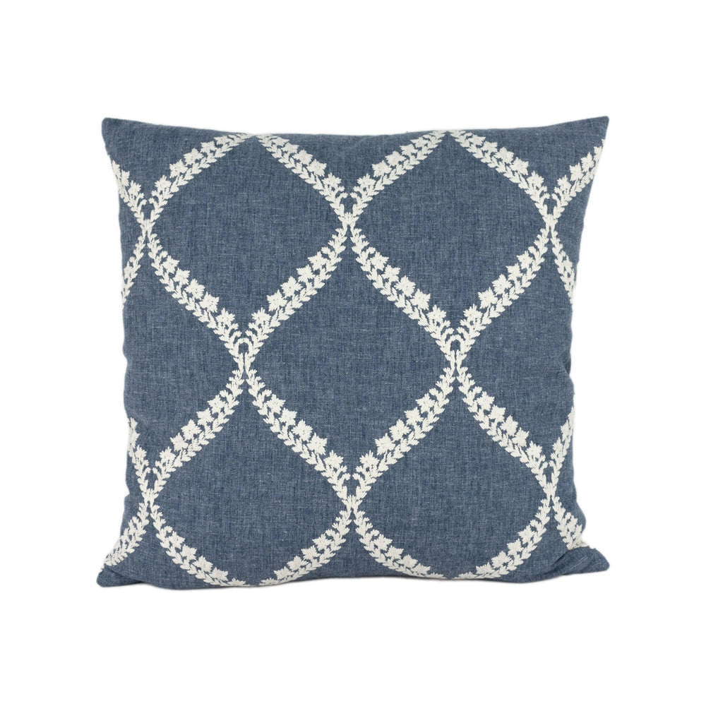 Sanderson - Dalby - Indigo - Stunning Designer Cushion Cover Throw Pillow Designer Home Decor.