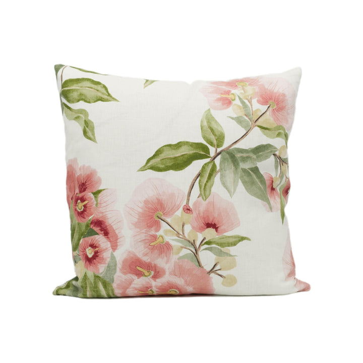 Thibaut - Camellia Garden - Coral - Beautiful English Trailing Floral Cushion Cover - Handmade Throw Pillow - Designer Home Décor.