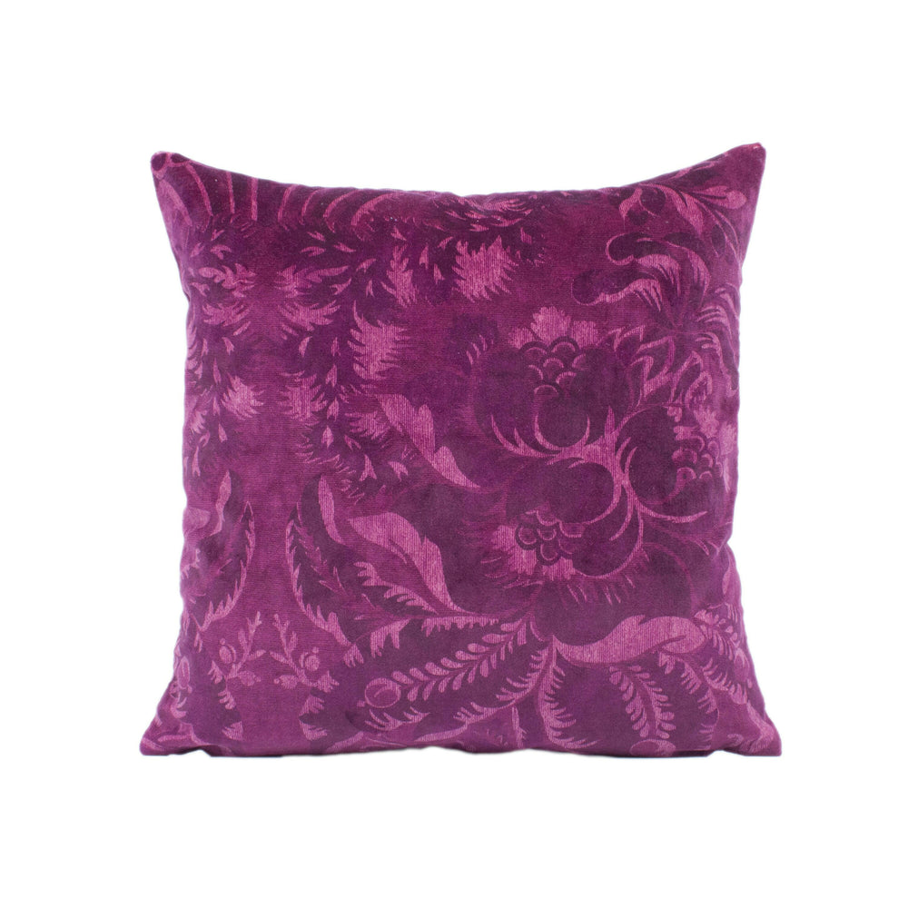Zoffany - Ducato Velvet - Rubient - Sumptuous Damask Inspired Luxury Velvet Cushion Cover - Handmade Throw Pillow Designer Home Decor.