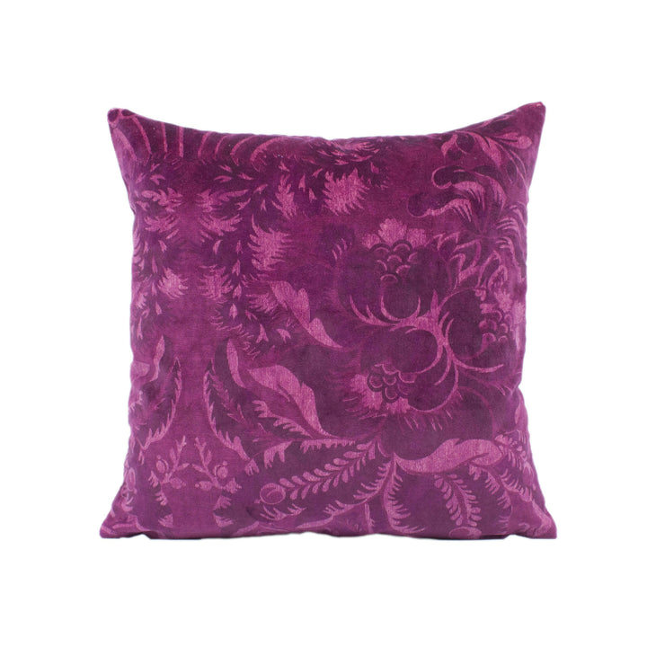 Zoffany - Ducato Velvet - Rubient - Sumptuous Damask Inspired Luxury Velvet Cushion Cover - Handmade Throw Pillow Designer Home Decor.