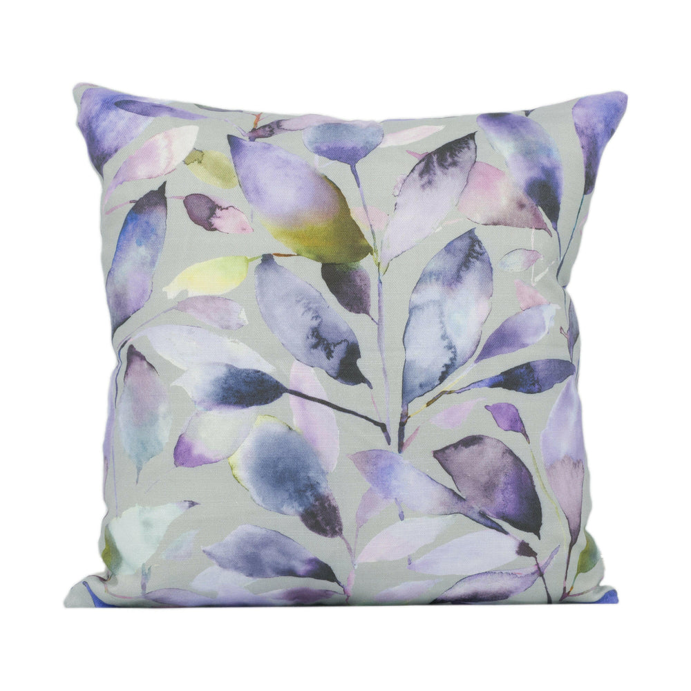 Voyage - Brympton - Heather Duck Egg - Wonderful Leaf Design Cushion Cover Handmade Throw Pillow Designer Home Décor.