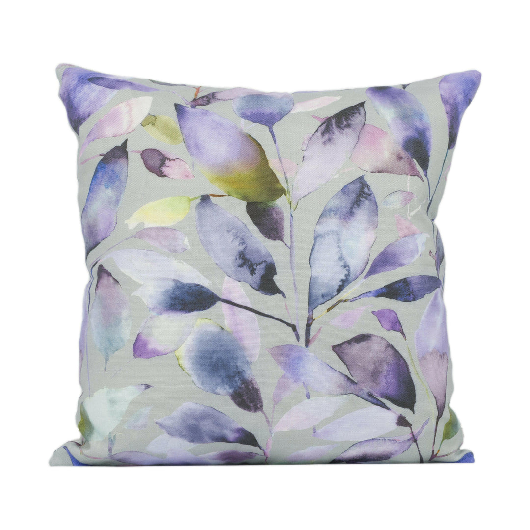 Voyage - Brympton - Heather Duck Egg - Wonderful Leaf Design Cushion Cover Handmade Throw Pillow Designer Home Décor.