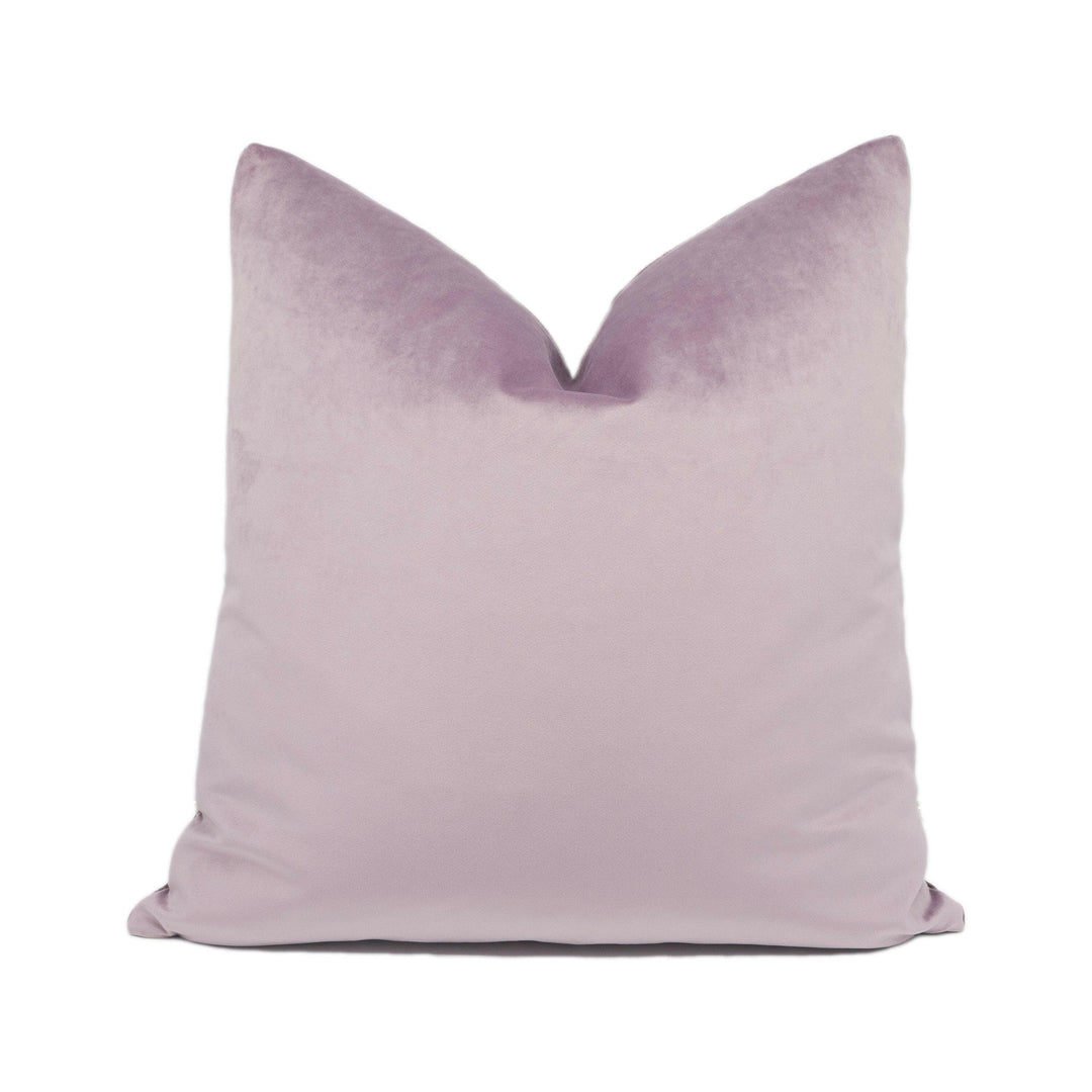 Stunning Designer Heather Purple Velvet Cushion Cover - Handmade Throw Pillow Designer Home Décor.