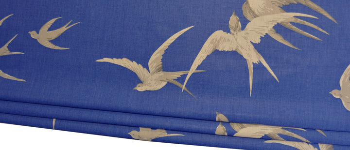 Sanderson - Swallows - Limited Edition Colourway - Professionally Made Roman Blind Made to Measure.