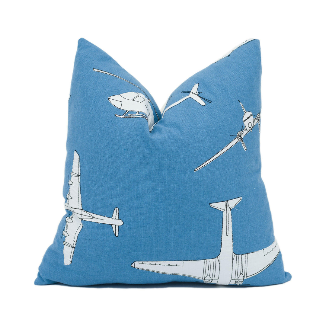 Harlequin - Chocks Away - Royal Blue - Playful Fun Children's Cushion Cover - Handmade Throw Pillow - Designer Home Décor.