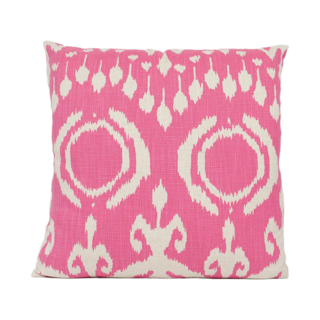 Andrew Martin - Volcano - Paradise - Bold Vibrant Ikat Print Cushion Cover - Handmade Throw Pillow Designer Home Décor.