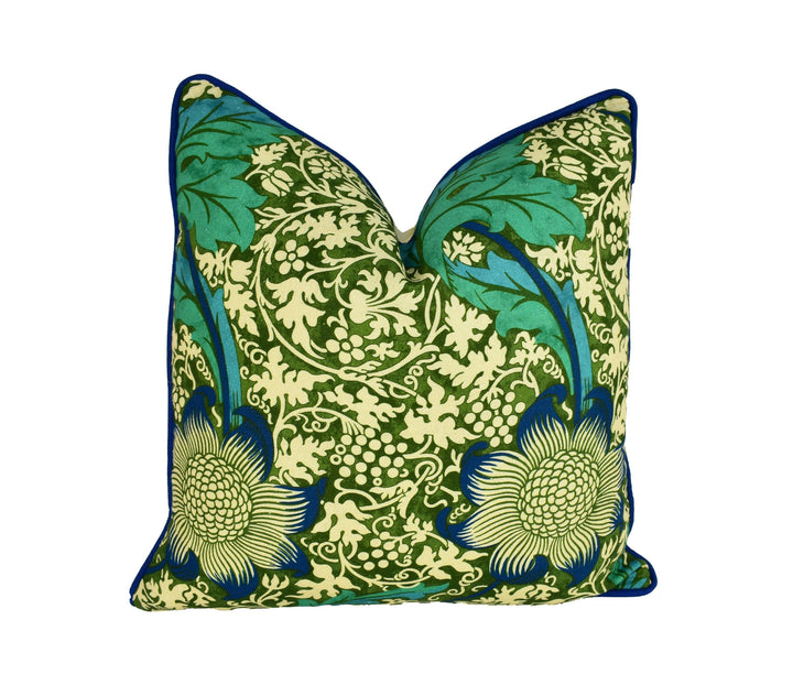 William Morris &amp; Ben Pentreath - Kennet - Olive / Turquoise - Cushion Cover Throw Pillow Designer Home Decor.