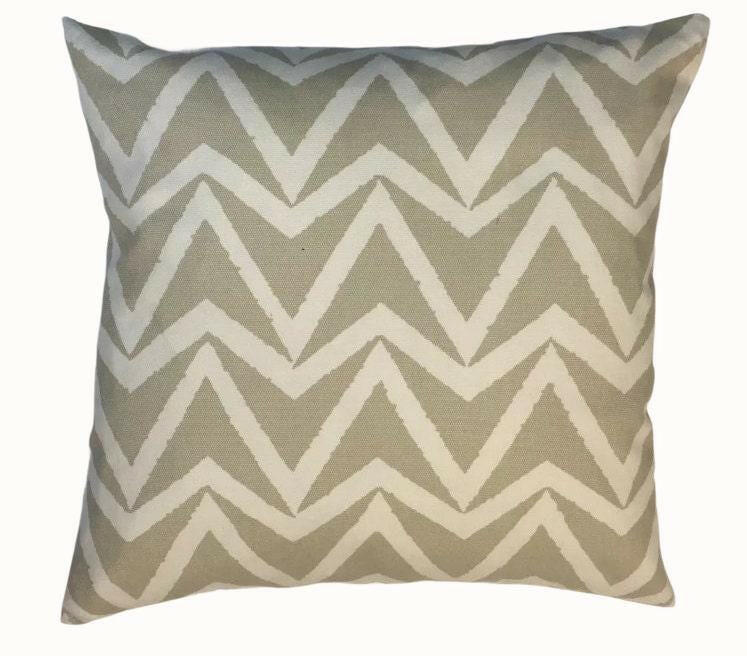 Scion - Dhurrie - 3 Colourways Available - Indigo / Stucco / Sauterine - Chunky Chevron Cushion Cover - Handmade Throw Pillow Designer.
