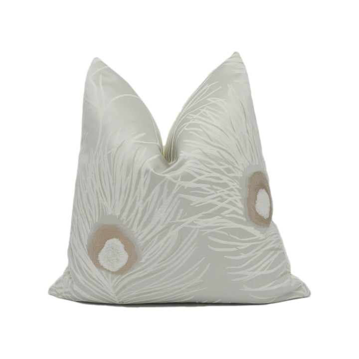 Harlequin - Orlena - Rose Gold / Pearl - Elegant Woven Metallic Jacquard Designer Cushion Cover - Luxury Throw Pillow - Handmade Home Décor.