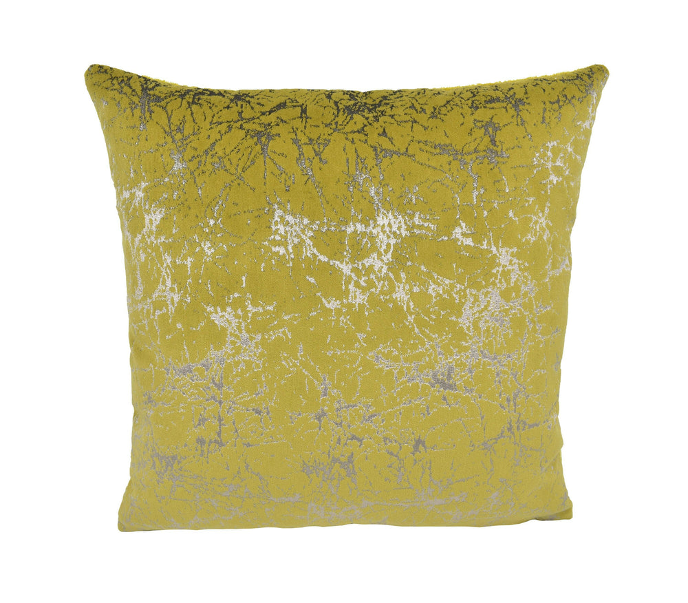 Kai - Glacier - Citrine - Velvet Cushion Cover Throw Pillow Designers Home Decor.