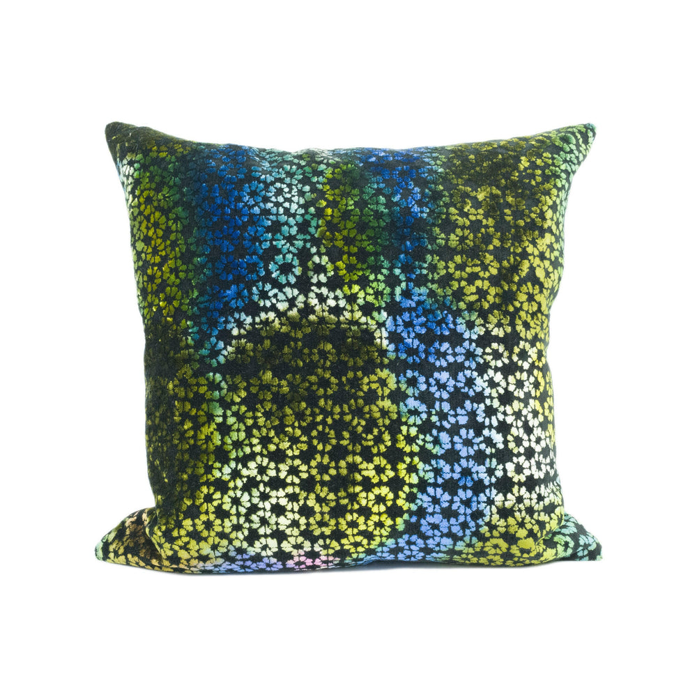 Designers Guild - Iguacu - Malachite - Modern Colourful Abstract Velvet Cushion Cover - Handmade Throw Pillow - Designer Home Décor.