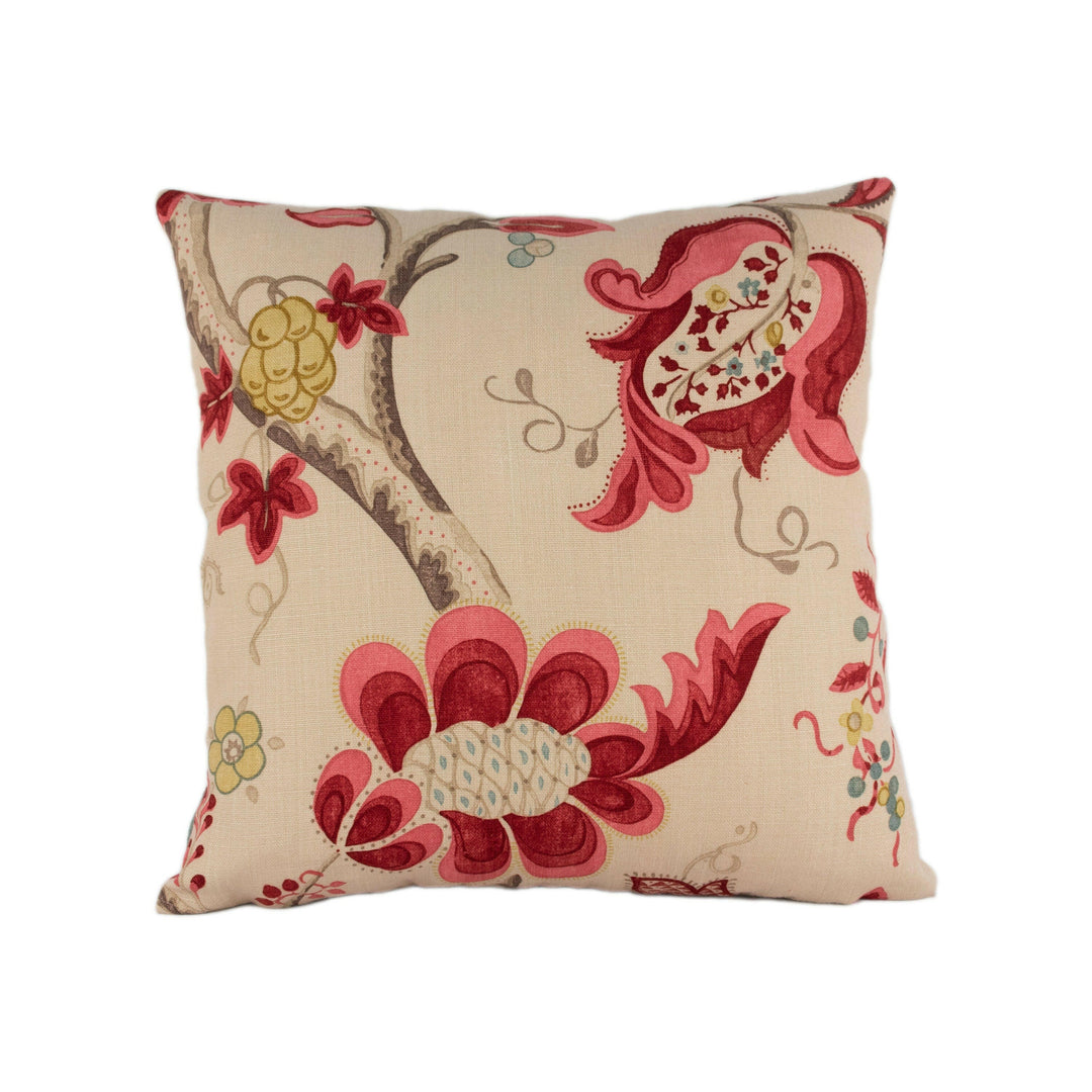 Sanderson - Roslyn - Berry / Slate - Stunning Designer Cushion Cover Home Décor Throw Pillow.