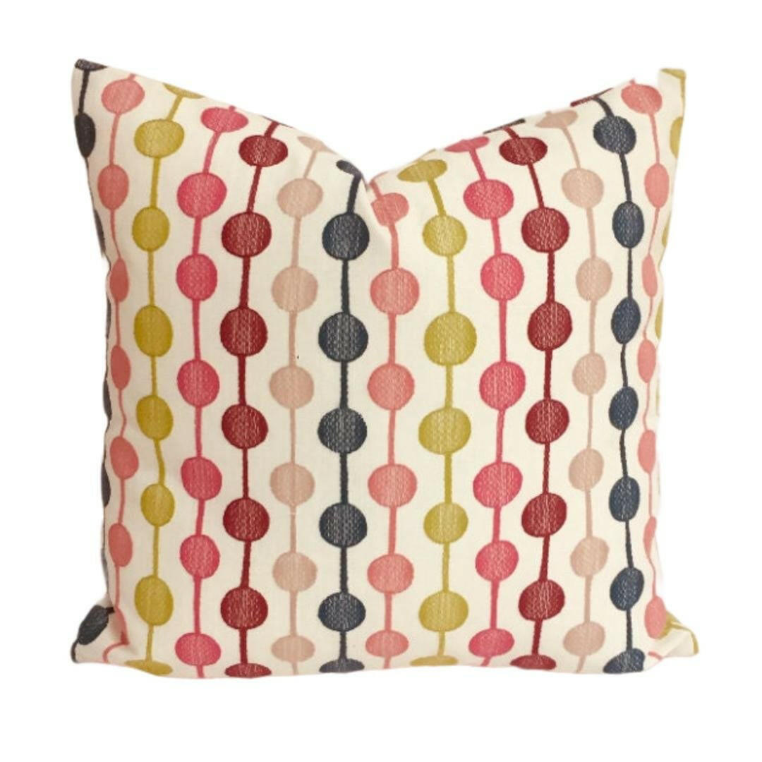 Scion - Paikka - 5 Colourways Available - Cute Joyful Embroidered Designer Cushion Cover - Luxury Throw Pillow - Handmade Home Decor.