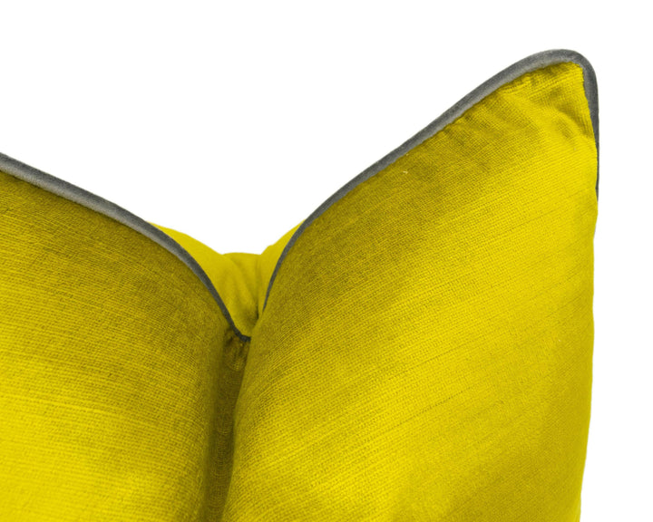 Designer Velvet Chenille Stunning Lime Cushion Cover Throw Pillow Designer Home Decor.