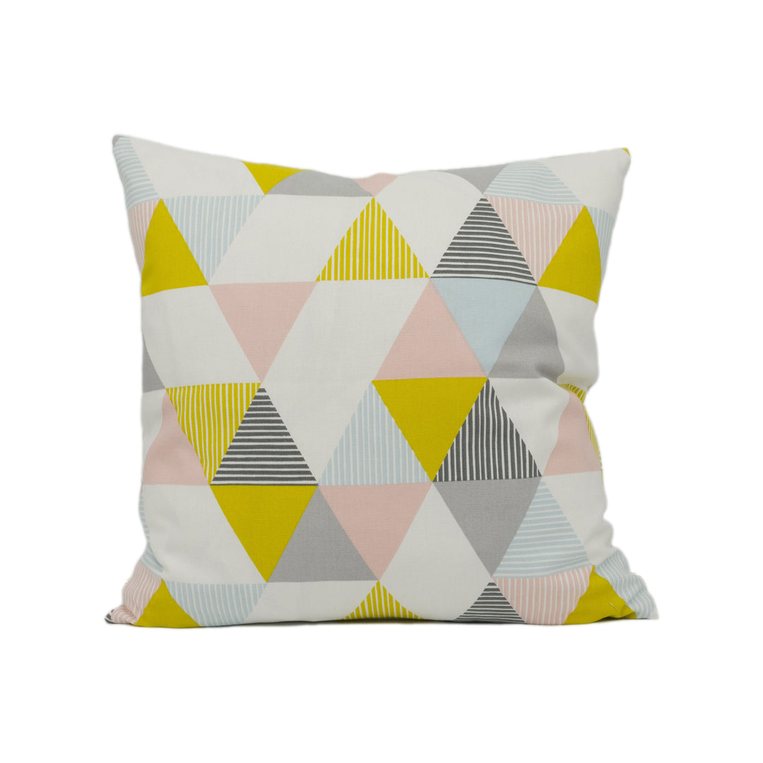 Clarke &amp; Clarke x Studio G - Brio - Sorbet - Colourful Geometric Cushion Cover - Handmade Throw Pillow - Designer Home Décor