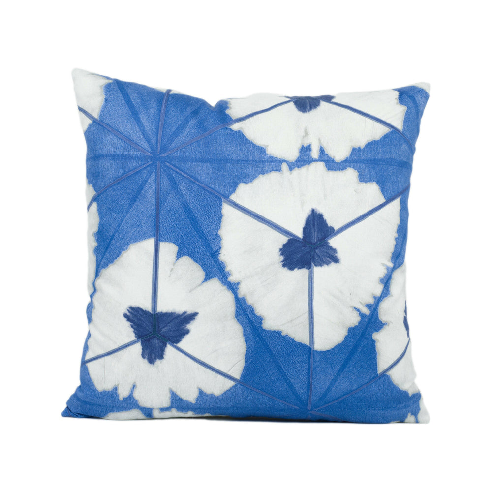 Thibaut - Sunburst - Navy - Stunning Retro Batik Style Cushion Cover Handmade Throw Pillow Designer Home Décor.