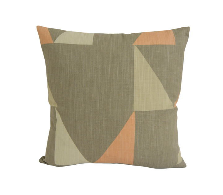 Scion - Modul - Blush / Parchment / Dove -  Stylish Geometric Cushion Cover - Handmade Throw Pillow - Designer Home Decor Pillow Cover.