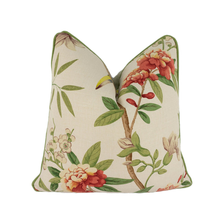 G.P. &amp; J. Baker - Peony and Blossom - Mauve / Aqua - Cushion Cover Pillow Throw Home Decor.