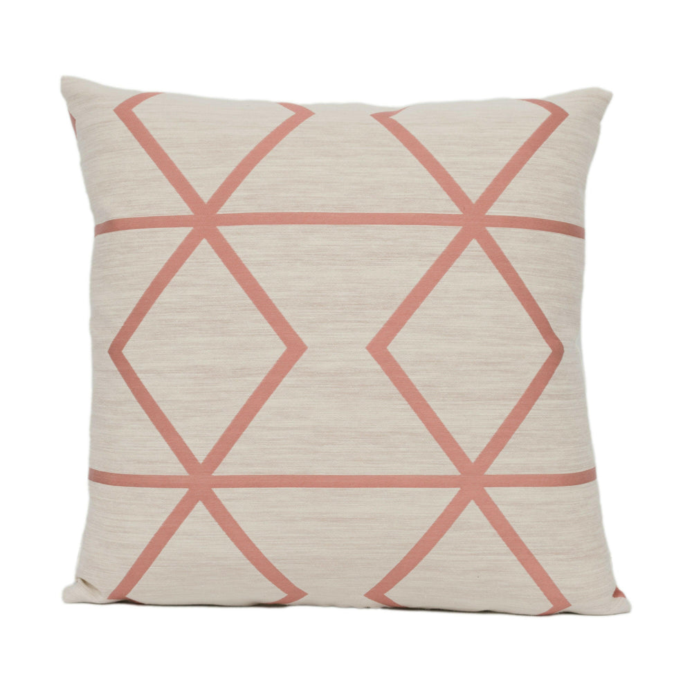 Scion - Pivot - Jasmine / Blush - Stunning Modern Geometric Cushion Cover Handmade Throw Pillow Designer Home Décor.