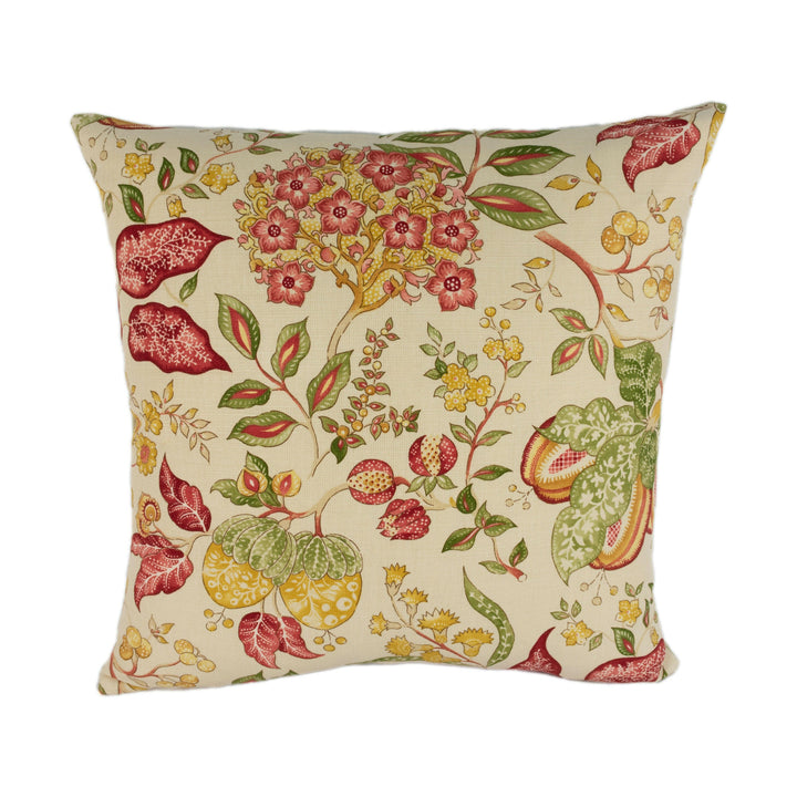 Sanderson - Madagascar - Gold / Red - Stunning Designer Cushion Cover Home Decor Throw Pillow.