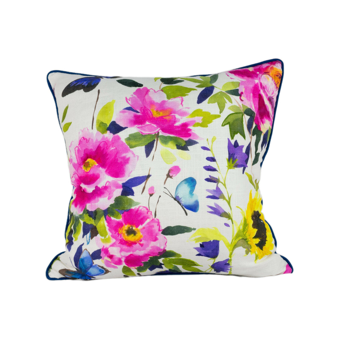 Bluebellgray - Butterfly - Spring - Stunning Contrast Piped Designer Cushion Cover Home Decor Throw Pillow.