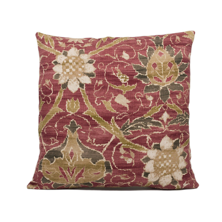 William Morris - Montreal - Russet - Classic English Handmade Cushion Cover Throw Pillow Designer Home Décor.