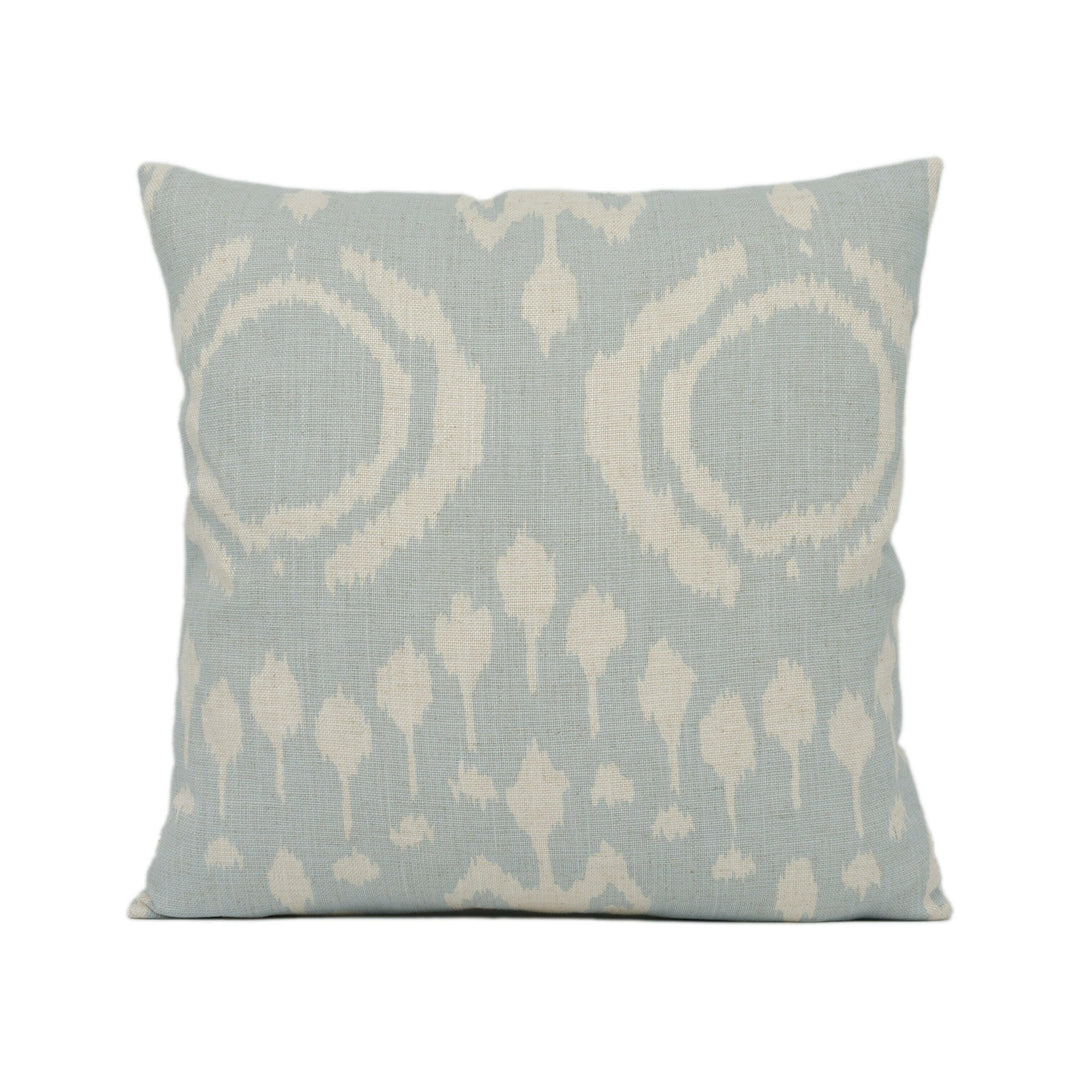 Andrew Martin - Volcano - Powder - Bold Vibrant Ikat Print Cushion Cover - Handmade Throw Pillow Designer Home Décor.