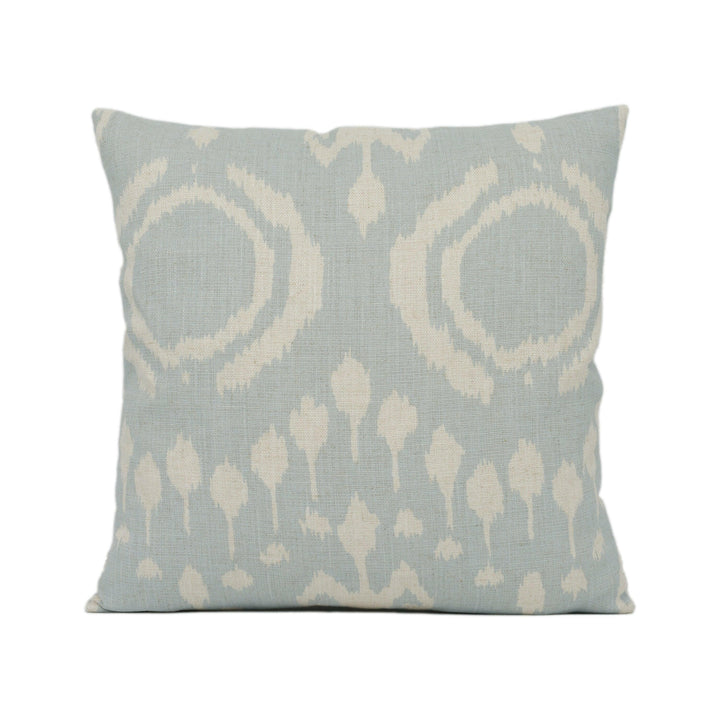 Andrew Martin - Volcano - Powder - Bold Vibrant Ikat Print Cushion Cover - Handmade Throw Pillow Designer Home Décor.