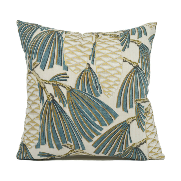 Harlequin - Foxley - Kingfisher- Stunning Metallic Art Deco Cushion Cover - Handmade Scatter Throw Pillow - Designer Home Décor.