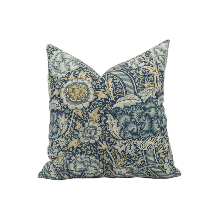William Morris - Wandle - Blue / Stone - Magical Traditional Morris Cushion Cover Handmade Throw Pillow Designer Home Decor.