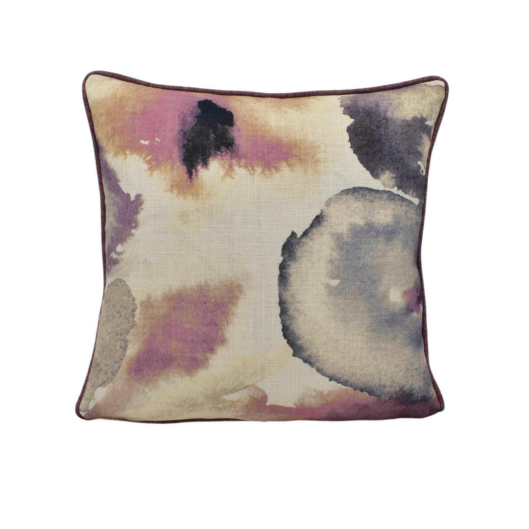 Harlequin - Flores -  Damson / Viola / Blush - Elegant Abstract Watercolour Floral Designer Cushion Cover Luxury Throw Pillow Handmade Home.