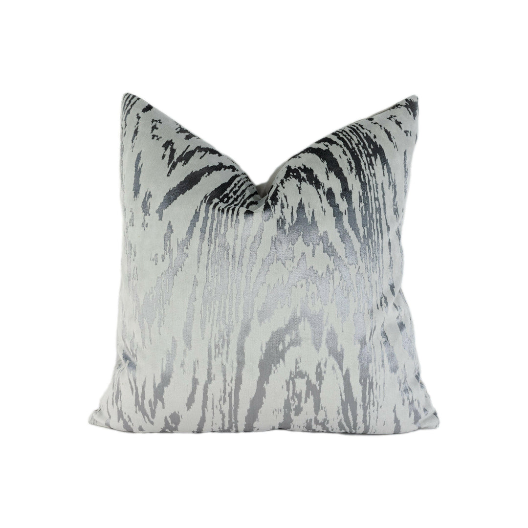 Kai - Marva - Silver - Stunning Designer Velvet Cushion Cover Home Décor Throw Pillow.