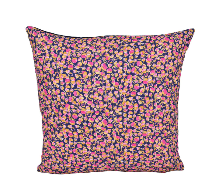 Liberty - Eliza - Blue and Pink - Handmade Cushion Cover Stunning Throw Pillow Designer Home Décor.