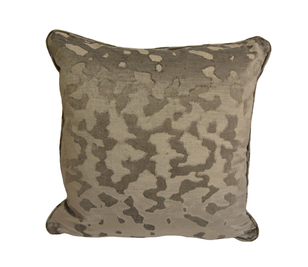 Harlequin - Luxe - Silver - Glamorous Animal Print Velvet Cushion Cover Throw Pillow Handmade Designer Home Decor.
